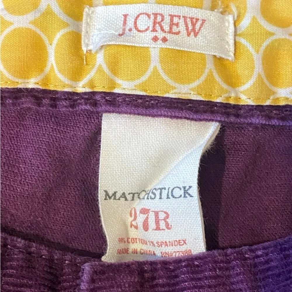 ~J. Crew Matchstick Corduroy